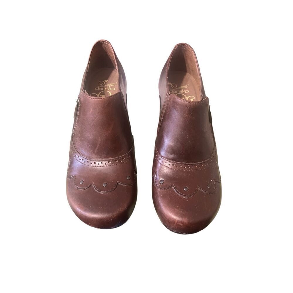 Dansko Nancy Women's Size 40 Brown  Clogs Heels Comfort ankle booties Shoes
